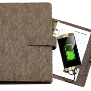 CHARGE - POWERBANK RINGBINDER NOTEBOOK WITH 32GB PENDRIVE